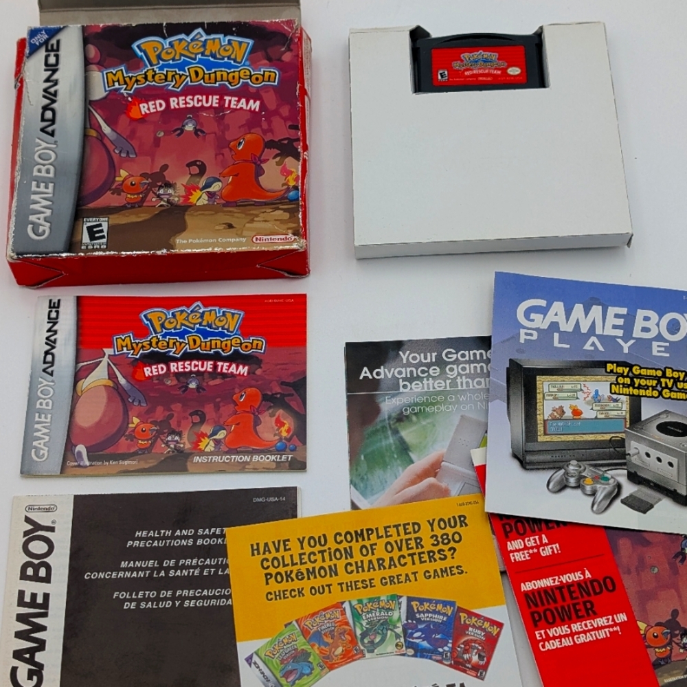 Pokemon Mystery Dungeon: Read Rescue Team. Nintendo Gameboy Advance. COMPLETE!